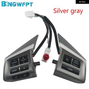 スバル 多機能 ステアリングホイール クルーズ コントロール スイッチ フォレスト XV レガシィ 2013-2014 - SilverGray