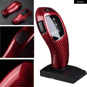 BMW レッドカーボン ギア シフト ノブカバー トリム F20 F22 F30 F32 F10 X5 - Left hand drive