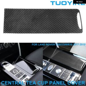 ランドローバー LHD RHD カー スタイリング カーボン中央水ティーカップ ホルダー カバー トリム 装飾 ステッカー DISCOVERY5 2017-19 - Tea Cup Cover Trim