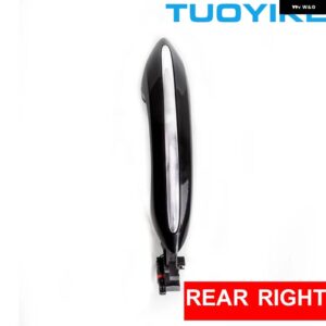 BMW 黒 外装 コンフォートアクセスドアハンドル WITHLED インジケータライト 5/GT/6/7-シリーズ F10 F18 F07 F06 F12 F01 F02 51217231931 - Rear Right