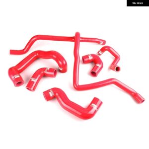 BMW シリコーンインタークーラーターボ ラジエーター ホースキット E30 M20 325 325I 6CY 1988-1993 6ピース 青 赤 黒 - Red