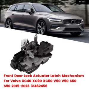 ボルボ フロントドアロック アクチュエーター ラッチ機構 XC40 XC90 XC60 V90 S60 2015-2023 LHD - BLACK RIGHT