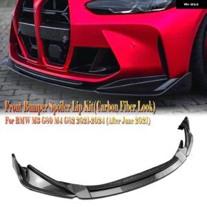 BMW G80 M3 G82 G83 M4 2021-23-2025 フロント バンパー スポイラー リップカーボンルック/グロスブラックアンダースプリッターリップ - Carbon Fiber Look
