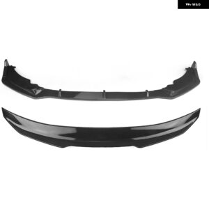 BMW 2シリーズ F44 2020-2023 220I 228I M235I フロントアンダー バンパー スプリッターブレードリップ + リア トランク リッド スポイラー ウイング - Carbon Fiber Look