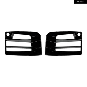 BMW M2 G87 2023-2025 フロント バンパー エアダクトベント トリム カーボンルック/グロスブラックサイド フォグライト インテーク フレーム カバー グリル - Glossy Black