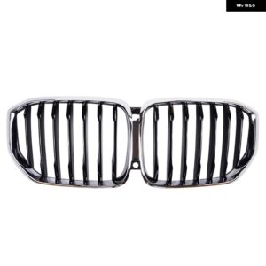 BMW キドニー グリル フロント レーシング グリル X5 G05 X6 G06 2018-2023 オートアクセサリーシングル/デュアルライン - Single Black Chrome