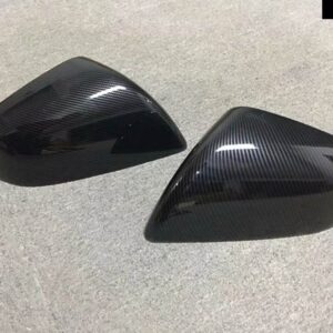 テスラ ミラー カバー アドオン モデル3 2017-2023 グロス/マットカーボン車 外装 リアビューキャップバックミラー リバースケースシェ - Gloss Carbon Fiber