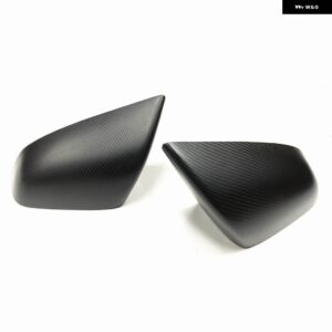テスラ ミラー カバー モデル S 2012-2020 アドオンマットカーボン車 外装 サイドバックミラー ケース逆リアビューキャップシェル - Matte Carbon Fiber
