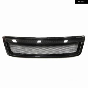 スバル フロント グリル レーシング グリル フォレスター 2009-13 STI スタイル カーボン/グラスファイバーアッパー バンパー フー - Carbon Fiber