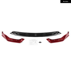 BMW 3シリーズ G20 LCI 330I M340I スポーツ 2023-2025 フロント バンパー スポイラー リップ + サイドスプリッターコーナーカバー プロテクター ガード - Red