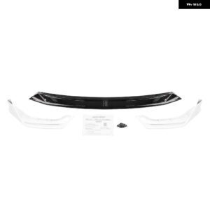 BMW 3シリーズ G20 LCI 330I M340I スポーツ 2023-2025 フロント バンパー スポイラー リップ + サイドスプリッターコーナーカバー プロテクター ガード - WHITE