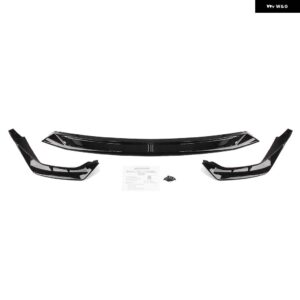 BMW 3シリーズ G20 LCI 330I M340I スポーツ 2023-2025 フロント バンパー スポイラー リップ + サイドスプリッターコーナーカバー プロテクター ガード - black
