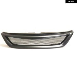 スバル フロント グリル インプレッサ WRX STI 2011-14 グラスファイバー/カーボン車アッパー バンパー 吸気フードメッシュ グリ - Fiberglass