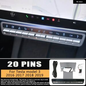 テスラ 物理 制御 ボタン 多機能 TESLA モデル3 用Y 2019-2023 モデルY 2023 アクセサリー - 20pin