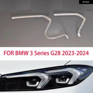 BMW 3シリーズ G28 2023-2024 車 DRL ライトガイドプレートライトガイド チューブ ヘッドライト デイタイム ランニングライト ガイドエンジェルアイ - 4X a pair