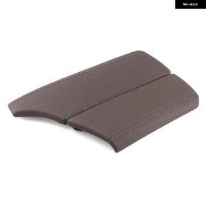 BMW 5シリーズ F10 F11 F18 2010-17 レザーセンター コンソール アームレスト カバー コントロール アームレスト パネル - Mocha Brown-RHD