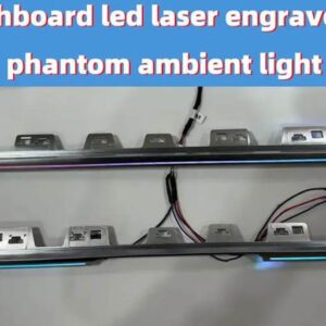 テスラ モデル3/Y レーザー彫刻 スタイル LED センター コンソール ダッシュボード アンビエントライト インテリア カラフルな LED ア - for model 3andY