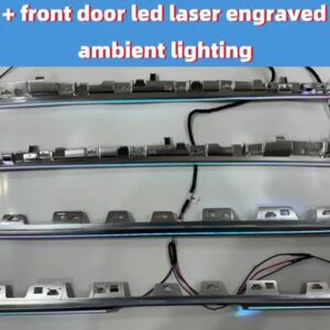 テスラ モデル3/Y レーザー彫刻 スタイル LED センター コンソール ダッシュボード アンビエントライト インテリア カラフルな LED ア - new model 32