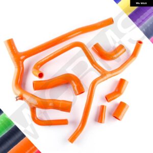 ランドローバー 1998-2004 ディスカバリー 2 TD5 シリコン ラジエーター 冷却水ホース チューブ キット 36220 - Orange