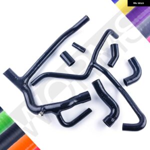 ランドローバー 1998-2004 ディスカバリー 2 TD5 シリコン ラジエーター 冷却水ホース チューブ キット 36220 - black