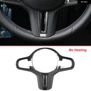 BMW カーボン ステアリングホイール パネル 装飾カバー トリム フレーム G01 G02 G30 M5 F90 F98 X3M X4M - No heating-Leather