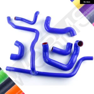 BMW 1988-1993 E30 325I 325IX 320I 2.0L M20 3シリーズ 非 A/C 6CY シリコン ラジエーター 冷却液 ホース チューブ キット 1989-92 - Blue