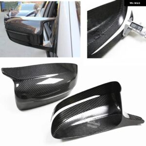 BMW M3 M4 スタイル カーボンバックミラー カバー アドオンキャップ G20 G22 G30 G31 G38 3/4/5/7/8シリーズ 330 430 530I 2017-2021 - Left hand drive