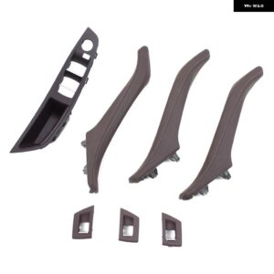 BMW LHD RHD 車内ドアプルハンドル革セットバックミラー 折りたたみ ボタン 5シリーズ F10 F11 F18 520 525 528 530 - LHD Mocha set