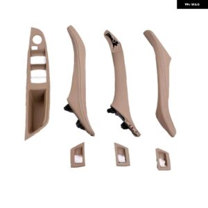 BMW LHD RHD 車内ドアプルハンドル革セットバックミラー 折りたたみ ボタン 5シリーズ F10 F11 F18 520 525 528 530 - LHD Beige set