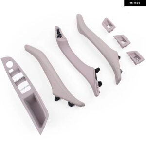 BMW LHD RHD 車内ドアプルハンドル革セットバックミラー 折りたたみ ボタン 5シリーズ F10 F11 F18 520 525 528 530 - LHD Cream set