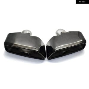BMW 排気 システム マフラー MP スタイル スクエアポート排気テール パイプ 自動車 5シリーズ G30 G38 540 530 2018 2019 - Bright Black