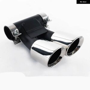 ポルシェ リアマフラー先端 パイプ ボクスターケイマン 718 987 2008-2015 エア アウトレット ベント排気キット テール パイプ - Silver B