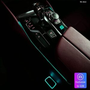 BMW 11色 センター コンソール サドルライト 新 5/6GTシリーズ G30 G32 LED 装飾ライト車内 アンビエントライト リペア - G38
