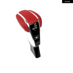 ポルシェ カーボン/レザー インテリア シフター ギア シフト ノブレバーキット カイエン 2018-2023 - Leather-Red