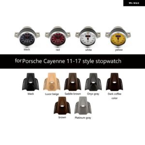 ポルシェ カイエン 2011-2017 2018-2023 計器ブロックホイール時計時計カバー プレートストップウォッチ時計時計 - Cayenne 11-17