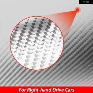 BMW 3 4シリーズ G20 G28 325LI 330D 335 M4 2019-2022 カーボン ダッシュボード エアベント アウトレット トリム カバー カーアクセサリー ステッカー - Silver Carbon RHD