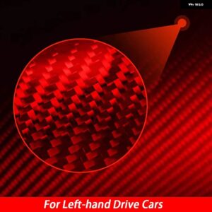 BMW 3 4シリーズ G20 G28 325LI 330D 335 M4 2019-2022 カーボン ダッシュボード エアベント アウトレット トリム カバー カーアクセサリー ステッカー - Red Carbon LHD