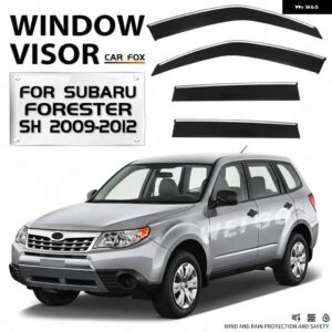 スバル フォレスター 2009-2024 ウィンドウバイザー カーアクセサリー プラスチック 外装 バイザー ベント シェード ウィンドウサンレ - MK3-SH　2009-2012