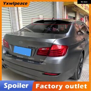 BMW V スタイル ABS 黒リアウィンドウルーフ スポイラー カーアクセサリー 5シリーズ F10 528I 535I 550I 2011 12 13 14 15 16 2017 - Unpainted