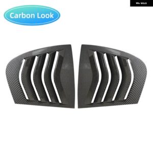 BMW リアウィンドウシャッターカバー トリム ウィンドウルーバー サイドベント トリム アクセサリー ABS 3シリーズ F30 318I 320I 325I 2013-2019 - Carbon Look