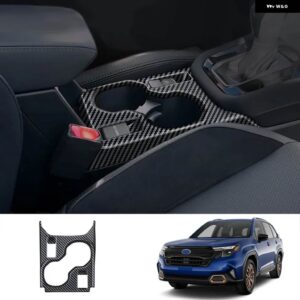 スバル LHD フォレスター 2025 ABS カーボン インテリア アクセサリー センター コンローズ ギア シフト パンル フロント ウォー - abs　carbonfiber　b