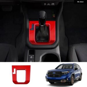 スバル LHD フォレスター 2025 ABS カーボン インテリア アクセサリー センター コンローズ ギア シフト パンル フロント ウォー - abs　red　a