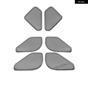 ランドローバー レンジローバー 2023 2024 インテリア ドア オーディオ スピーカー スピーカー トリム フロントリアドア パネル ホーンカバー アクセサリー - ss black 6pcs
