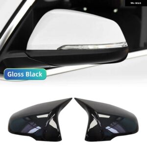 BMW 2個 サイド ウイング バック ミラー カバー キャップ X1 F48 X2 F39 Z4 G29 2GT F45 F46 F52 F40 トヨタ スープラ - Bright Black