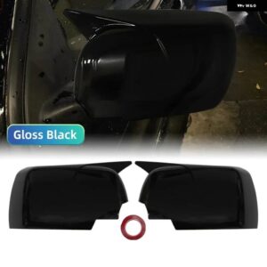 ランドローバー 1ペア 自動 ミラー カバー シェルキャップ レンジローバー L322 MK3 2002-2006 ミラー カバー キャップ - Bright Black