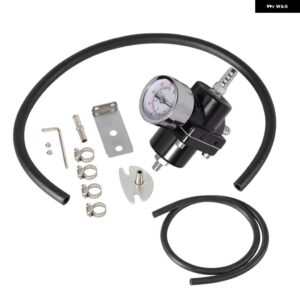 BMW 1個 汎用 0-140 PSI 燃圧レギュレーター FPR/ゲージ E46 E39 5シリーズ フェイスリフト 2000-2003 EP-FPR003 - black