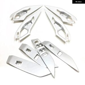 ジャガー E ペース EPACE 2018 2019 2020 ドア アームレスト 窓ガラスリフトスイッチ パネル カバー ドアボウルカバー トリ - ABS matte AB