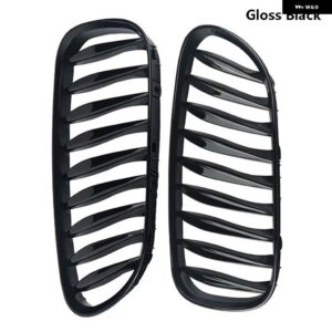 BMW 2個 フロントバンパー 親切 グリル カバー 交換 レーシング グリル Z4 E85 E86 37834 51117117757 - Gloss Black