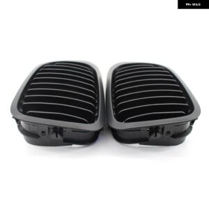 BMW 2個 マット フロントキドニー黒 グリル フロントセンターキドニー グリル E46 フェイスリフト前の 2 ドアクーペカブリオレ - Hoarse black