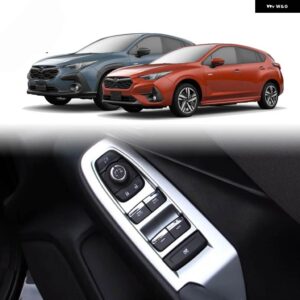スバル LHD RHD クロストレック インプレッサ 2023 2024 インテリア カーアクセサリー ABS 窓アッパースイッチ PANLE - rhd　abs　sivler